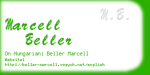 marcell beller business card